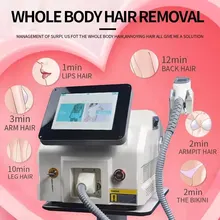 High Power 1200W Handle Professional 3 Wavelengths 755 808 1064nm Diode Laser Hair Removal Machine Ice Platinum With CE