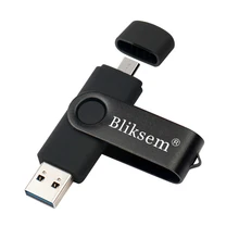 High Speed USB Flash Drive OTG Pen Drive 64gb USB2.0 Stick Rotatable Pen drive For Android Micro/PC Business gift