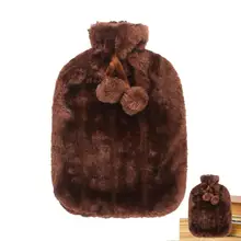 Hot Water Bottle Cover 2 Liter Soft Faux Plush Fur Cute Hot Water Bottle Cover Hot Water Bottle Cover Water Bottle Softcover For
