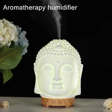 Humidifier Essential Oil Diffuser Buddha head Humidifier Night Lamp Aromatherapy Mist Foger Maker Essential Oil Diffuse for Home