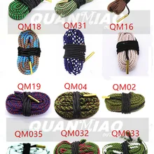 Hunting Gun Bore Cleaner .22 Cal.223 Cal.38 Cal& 5.56mm 7.62mm 12GA Rifle Cleaning Kit Tool Pistol Barrel Cal Rope Brush