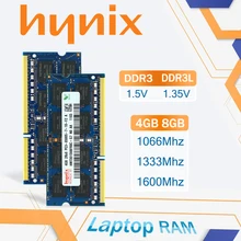 Hynix chipset Laptop RAM 4GB 8GB DDR3 DDR3L PC3 PC3L 8500S 10600S 12800S 1066MHz 1333MHz 1600MHz Laptop memory SODIMM