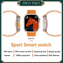 IWO W68 Ultra Max Man Sports Smart Watch 8 Ultra 2.2 Inch Bluetooth Call Wireless Charging NFC GPS Smartwatch PK DT8 Ultra KD99