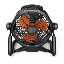 Industrial Fan Table Fan with Power Bank Table Lamp 360掳 Rotation Personal Stepless speed USB Fan for Outdoor Camping Indoor