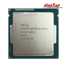 Intel Xeon E3-1270 v3 E3 1270 v3 E3 1270v3 3.5 GHz Used Quad-Core Eight-Thread CPU Processor L2=1M L3=8M 80W LGA 1150