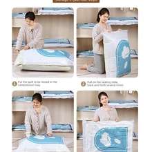 Joybos 1/5pcs Vacuum Bag Storage Home Organizer Bag Foldable Clothes Storage Seal Compressed Travel Space Saving Bags with Pump