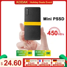 KODAK X200 External SSD Hard Drive HD Externo 1TB USB3.1 Mini Portable SSD 256B 512GB for Laptops Smartphone PS4 PC MAC TV