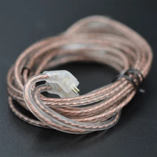 KZ 90-1 Headphone Cord 8 Strands Gold Silver And Copper Cube Mixed Upgrade Cable Earphone Wire Original CRA/ZS10 Pro/EDX Pro