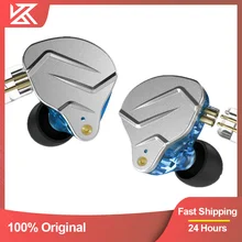 KZ ZSN Pro Wired Earphone 1DD+1BA Hybrid Technology In Ear Headphones HIFI Bass Metal Earplugs Movement Noise Reduction Headset