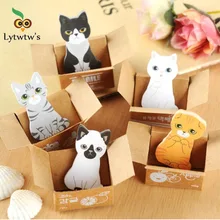Kawaii Kitty Sticky Notes Cute Notepad Memo Pad Office School Stationery Supply Sticker Decoration Cat Funny Gift Dog
