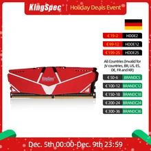 KingSpec DDR4 8GB 16GB Memoria Ram DDR4 2666 3200 Memory Desktop Heatsink Ram Memory Ddr4 3200mhz Dimm with Heat Sink XMP for PC