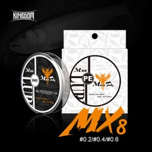 Kingdom Micro Fly Fishing Lines 100m 4 Strands Braided PE Japan Monofilament Fishing Line Set Leader Line for Carp Fishing Wire