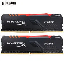 Kingston HyperX FURY RAM DDR4 RGB Memory 2400MHz 2666MHz 3000MHz 3200MHz 3466MHz DIMM XMP Memoria ddr4 for Desktop Memory Ram