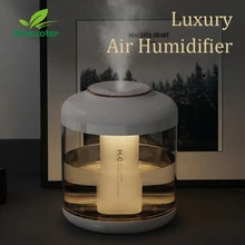 Kinscoter Home 1.5L Air Humidifier Portable Rechargeable Large Capacity Humidifiers Aroma Diffuser With Warm Color Night Light