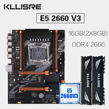Kllisre X99 D4 motherboard set with Xeon E5 2660 V3 LGA 2011-3 CPU 2pcs X 8GB =16GB 2666MHz DDR4 memory