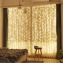 LED Curtain Icicle String Lights Christmas Fairy Lights Decoration 3m Remote Control USB Wedding Garland for Bedroom Party Home