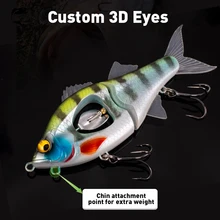LEYDUN PropDuster Glider Fishing Lures Slow Sinking Vibration 130mm 32g Soft Luminous Fins Good Swimbaits Hard Baits Wobblers