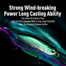 LEYDUN Z-Claw Floating Pencil Fishing Lures 100mm 20g Stickbait Topwater Surface Walk The Dog Hard Baits Wobblers For Bass Pike