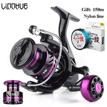 LINNHUE Spinning Reel HP500-7000 Metal EVA Grip Max Drag 10kg Reel Fishing Accessories Equipment For Fishing Reels Pesca