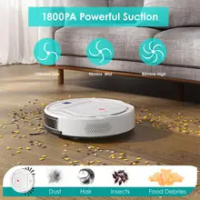 Lefant M201 M210 Robot Vacuum Cleaner For Smart Home Pet Hair Floor Sweep and Mop Wet Super Quiet 1800pa Mini WiFi App Alexa