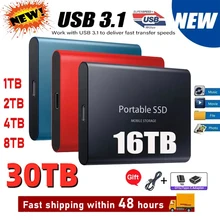 M2 SSD 2TB USB Portable Hard Drive 1TB HD External Hard Drive Drive Storage Device USB3.1 High Speed Type-C Hard Disk for Laptop