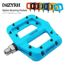 MZYRH Ultralight Seal Bearings Bicycle Bike Pedals Cycling Nylon Road bmx Mtb Pedals Flat Platform Bicycle Parts Accessories