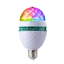 Magic Ball Rotating Bulb Small Magic Ball Sound Control Light KTV Flash Bulb E27 Stage Lamp RGB LED Bulb