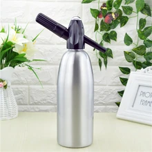 Manual 1L Soda Siphon CO2 Dispenser WATER Bubble Generator Cool Drink Cocktail Soda Machine Aluminum Bar DIY Soda Maker