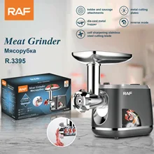 Meat Grinder Electric Stainless Steel 1200W Heavy Duty Meat Mincer Machine Food Grinder Sausage Stuffer Tube & Kubbe Kit