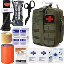 Mergency Survival First Aid Kit Military Tactical turnstile Admin Medical tourniquet Camping Gear Molle IFAK EMT for Trauma