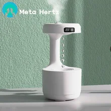 Meta Hertz 800ML Air Humidifier Home Anti-Gravity Water Droplets Ultrasonic Mist Maker Fogger With LED Display Office Bedroom