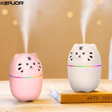 Mini Air Humidifier 220ML Cute Kawaii Air Diffuser With Night Light For Home Bedroom Car Office Air Purifier Humidifier Portable