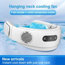 Mini Bladeless Fan Hanging Neck Leafless Fan Rechargeable Fan Mute Sports Fans For Home Outdoor Portable Fans