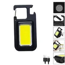 Mini LED 32Chips Flashlight Work Light lamp Portable Pocket Keychains USB Rechargeable For Outdoor Camping Small Light Corkscrew