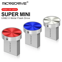 Mini Metal USB Pendrive 4GB 8GB 16GB Memory Stick 32GB Flash Usb stick 64GB 128GB 褎谢械褕泻邪 USB2.0 flash drives disk free ship