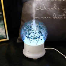 Mini Ultrasonic Scent Machine Humidifier Aromatherapy Essential Oil LED Light Aroma Diffuser Air Fresheners Home Scenting Device