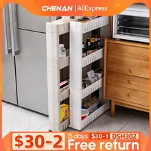 Mobile Storage Shelf Interspace Gap Shelf Kitchen Storage Shelf Bathroom Storage Rack Fridge Side Seam Finishing Rack
