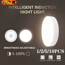 Motion Sensor Light Wireless LED Night Light USB Rechargeable Night Lamp For Kitchen Cabinet Wardrobe Lamp Staircase Backlight