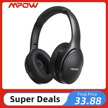Mpow H19 IPO Bluetooth 5.0 Active Noise Cancelling Headphones Lightweight Wireless Headset CVC 8.0 Mic 30hrs Playing Fast Charge