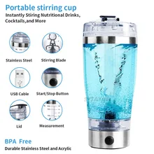 Multifunctional Electric Juicer 600ml Electric Mixing Cup Fitness Cup Blender Protein Powder Coffee Automatic Mixing Shaking Cup