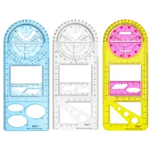 Multifunctional Geometric Ruler Geometric Drawing Template Measuring Tool For School Student Office Architecture Measuring Rule