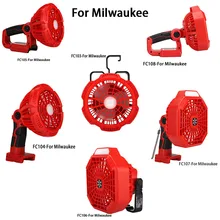 Multifunctional Lighting Fan For Milwaukee M18 With 14.4-18V Lithium Battery With 3W Lamp FC103 FC104 FC105 FC106 FC107 FC108