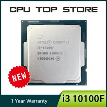 NEW Intel Core i3 10100F 3.6GHz 4-core 8-thread CPU processor L2 = 1M L3 = 6m 65W LGA 1200 No Fan