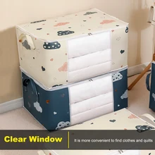 NEW Moisture Proof Organizer Quilt Clothes Storage Bag Big Capacity Duvet Blanket Sorting Bags Dustproof Closet Under-Bed Stora