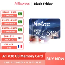 Netac Memory Card 32GB 64GB 128GB 256GB 512GB Class 10 Micro SD Card TF Card Mini SD Card for Phone