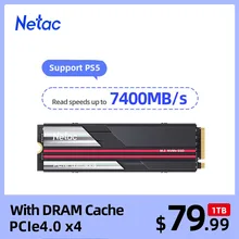 Netac SSD M.2 Nvme 1tb 2tb 4tb M.2 NVME SSD PCIE 4.0 M2 NVME 2280 Internal Solid State Hard Drives Disk for Desktop PS5 Xbox SSD