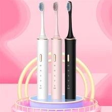 New 2022 Sonic Electric Toothbrush ipx7 Adult Timer Brush 18 Mode USB Charger Rechargeable Tooth Brushes Replacement Heads Set