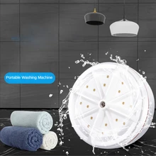 New Portable Mini Washing Machine Ultrasonic Turbine Rotating Intelligent Cleaning Underwear Underpants Washing Machine