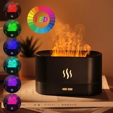 New RGB Flame Aroma Diffuser Flame light humidifier Air Humidifier USB Essential Oil Diffuser Home Office Sooth Sleep Atomizer