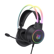 ONIKUMA RGB Headset Gamer PC PS4 Gaming Headphones with HD Flexible Mic 3.5mm Headphone for Xbox PS5 Switch Computer Games